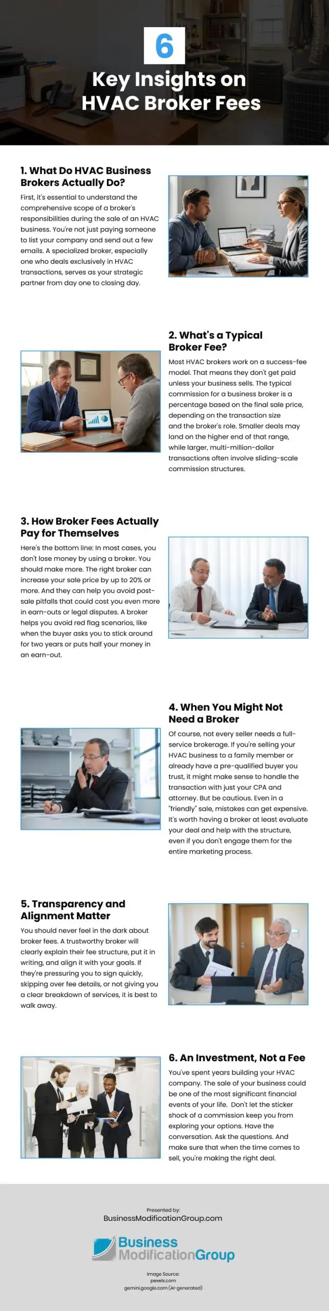 6 Key Insights on HVAC Broker Fees Infographic
