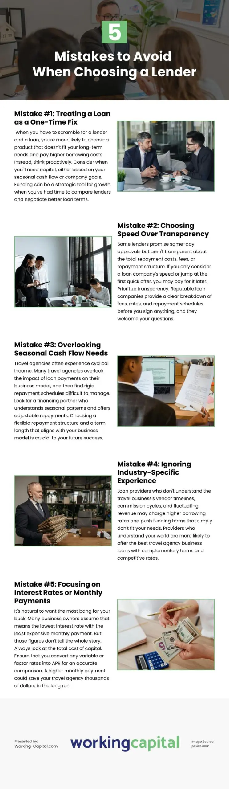 5 Mistakes to Avoid When Choosing a Lender Infographic