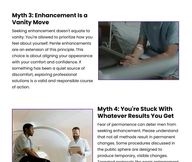 6 Myths About Penile Girth Enhancement