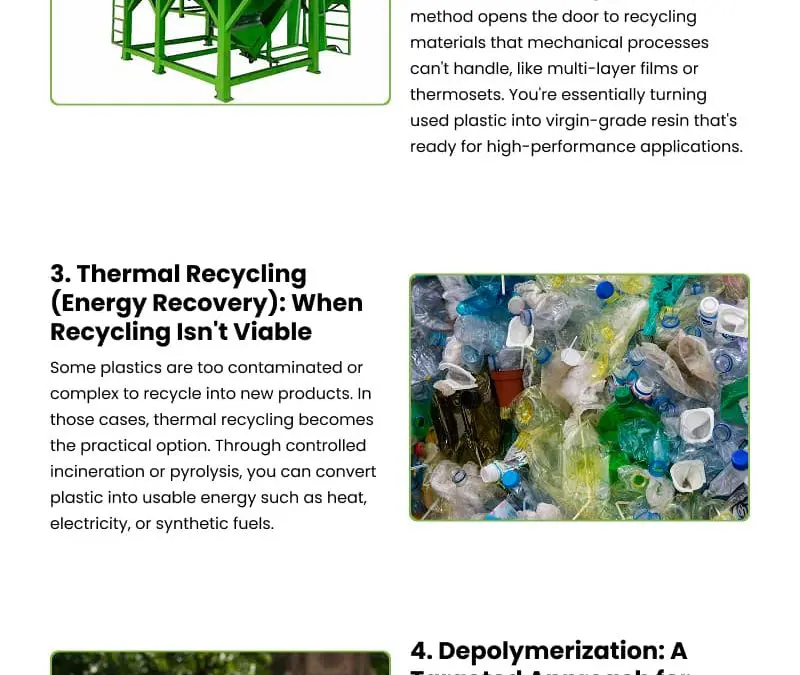 5 Plastic Recycling Techniques