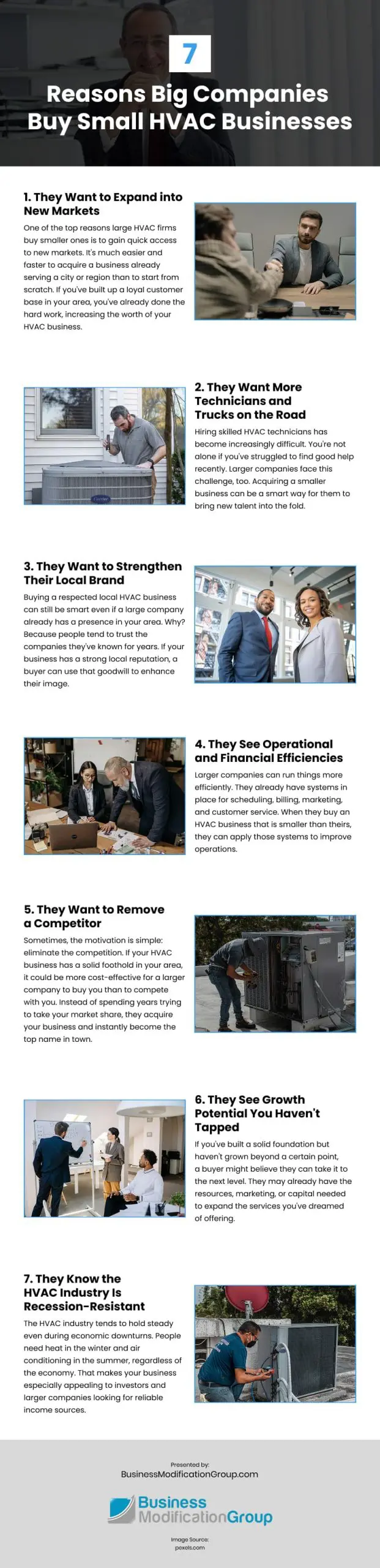 7 Reasons Big Companies Buy Small HVAC Businesses Infographic