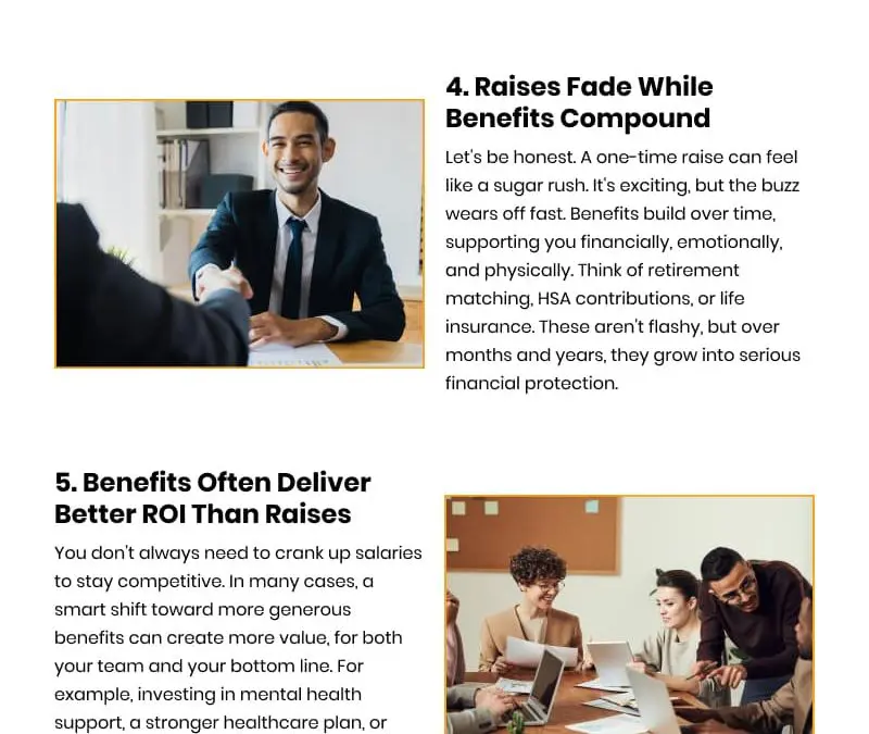 8 Reasons Employees Value Benefits Over a Higher Salary