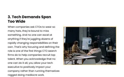 5 Reasons One CTO Can’t Handle All Tech Challenges