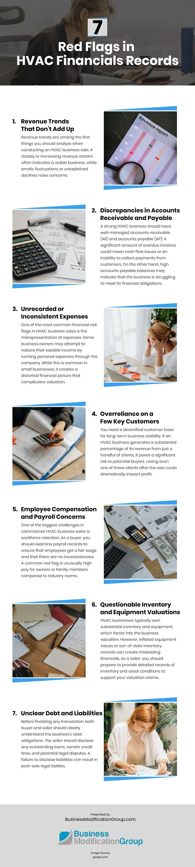 7 Red Flags in HVAC Financials Records Infographic 7 Red Flags in HVAC Financials Records Infographic