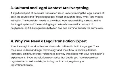 6 Risks of Common Law Mistranslations