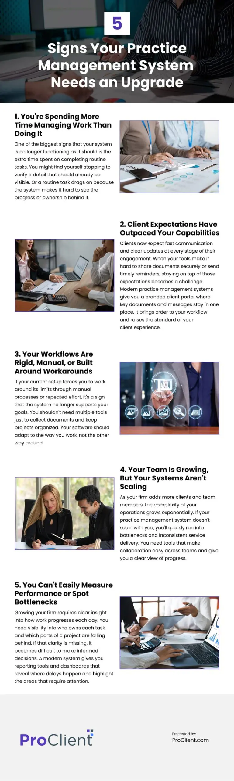 5 Signs Your Practice Management System Needs an Upgrade Infographic