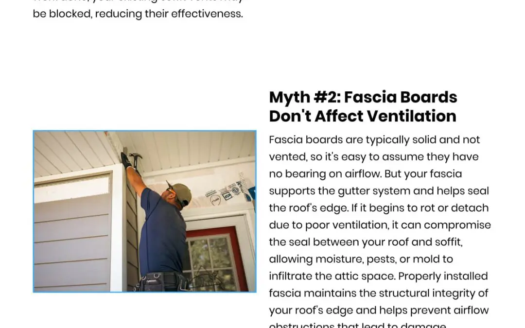 3 Soffit and Fascia Ventilation Myths Debunked