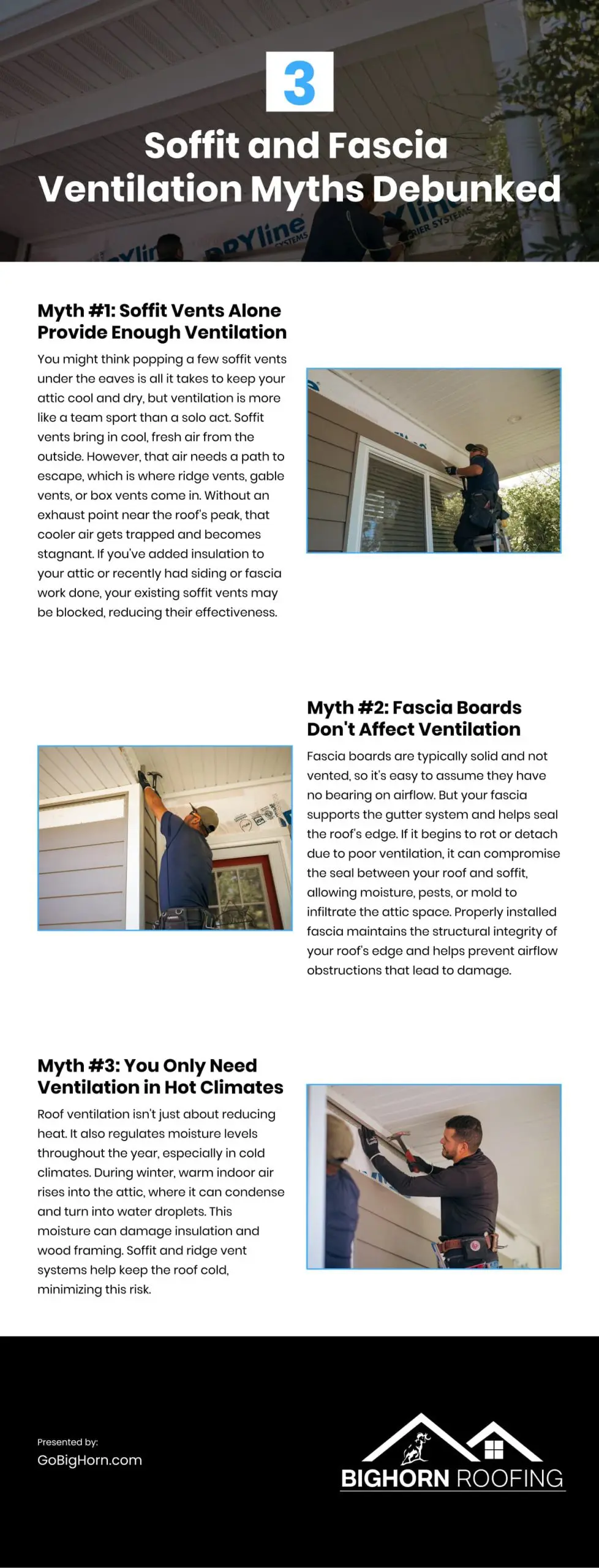 3 Soffit and Fascia Ventilation Myths Debunked Infographic