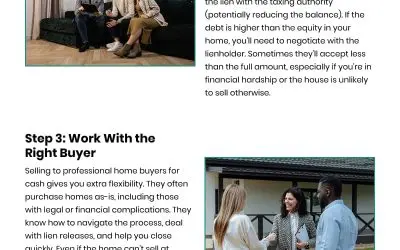 4 Steps to Selling Your Home with Tax Liens