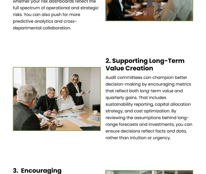 3 Strategic Opportunities for Audit Committees