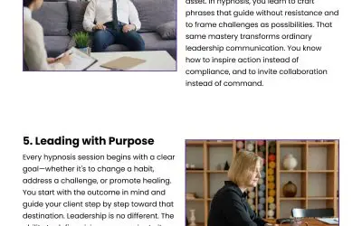 8 Ways Hypnosis Enhances Leadership Skills