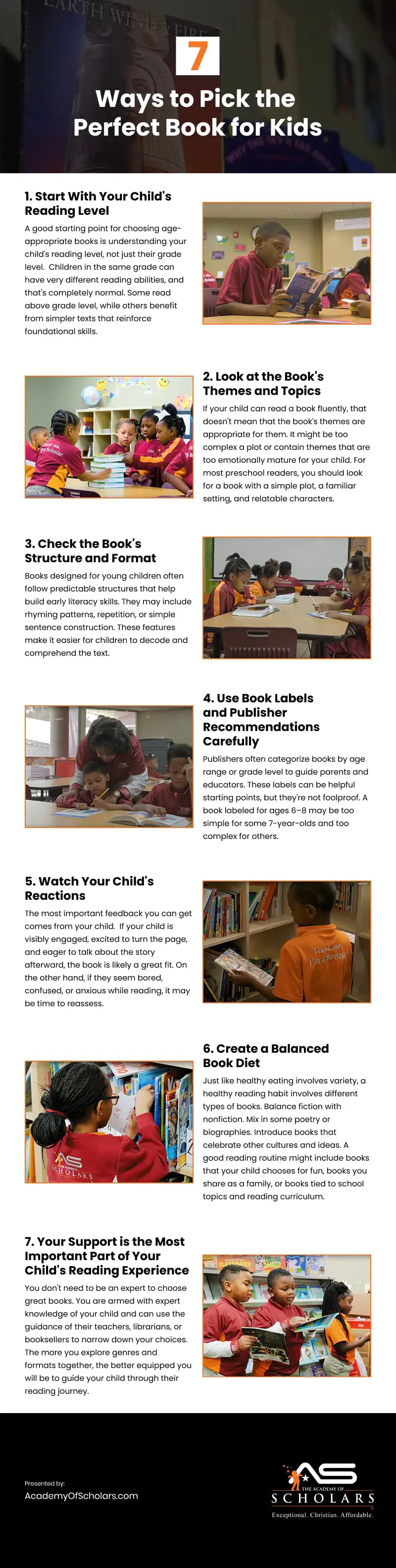 7 Ways to Pick the Perfect Book for Kids Infographic 7 Ways to Pick the Perfect Book for Kids Infographic