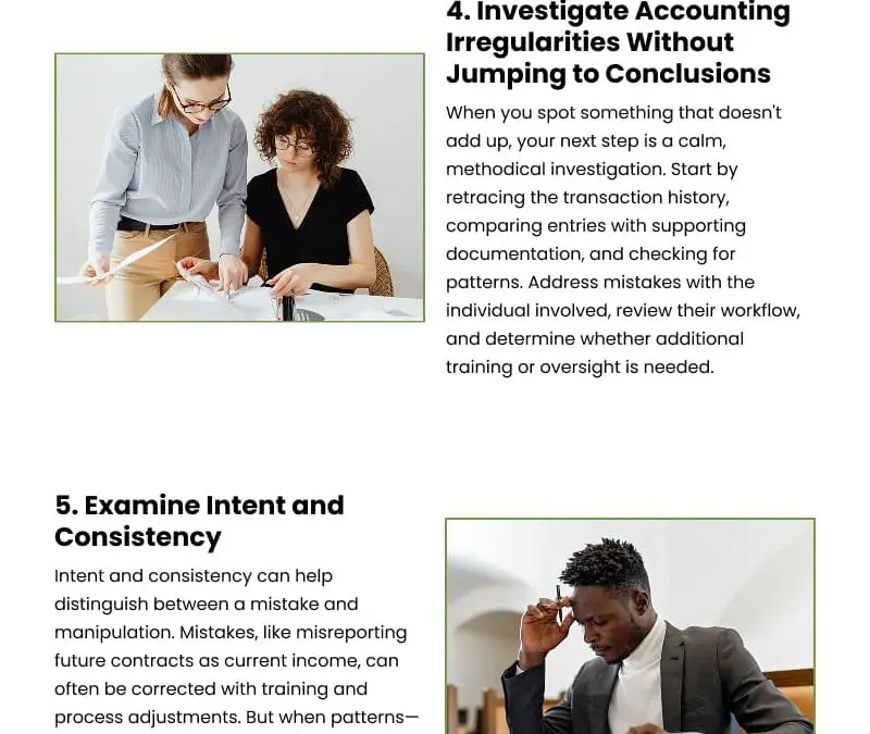 8 Ways to Spot Accounting Irregularities