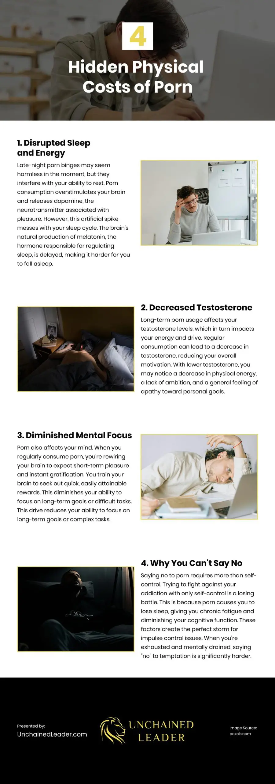 4 Hidden Physical Costs of Porn Infographic