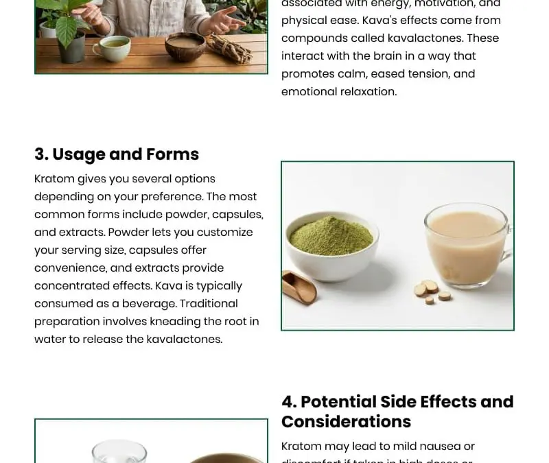 5 Key Differences Between Kratom and Kava