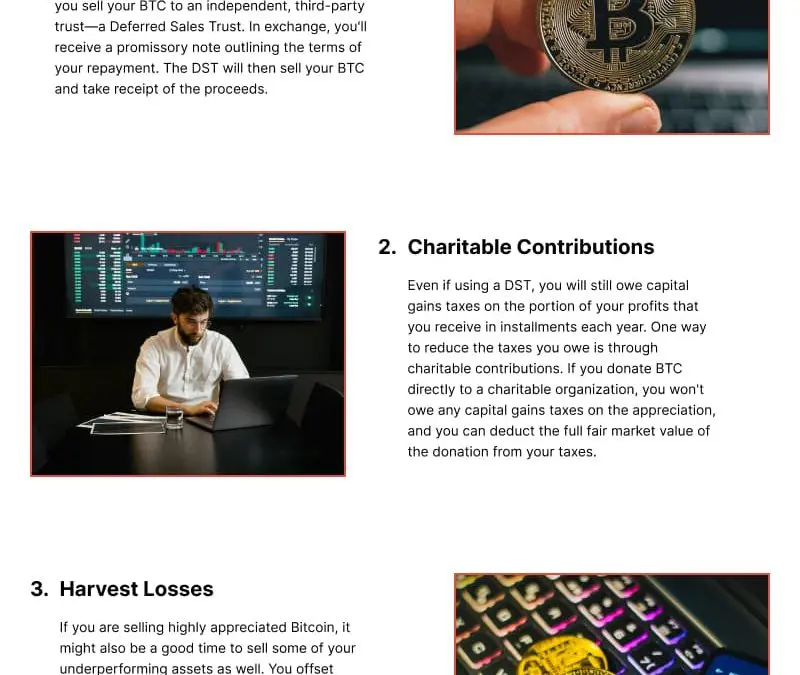 3 Key Tax Tips for Bitcoin Sales