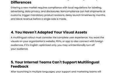 7 Signs of an Unprepared Multilingual Rollout