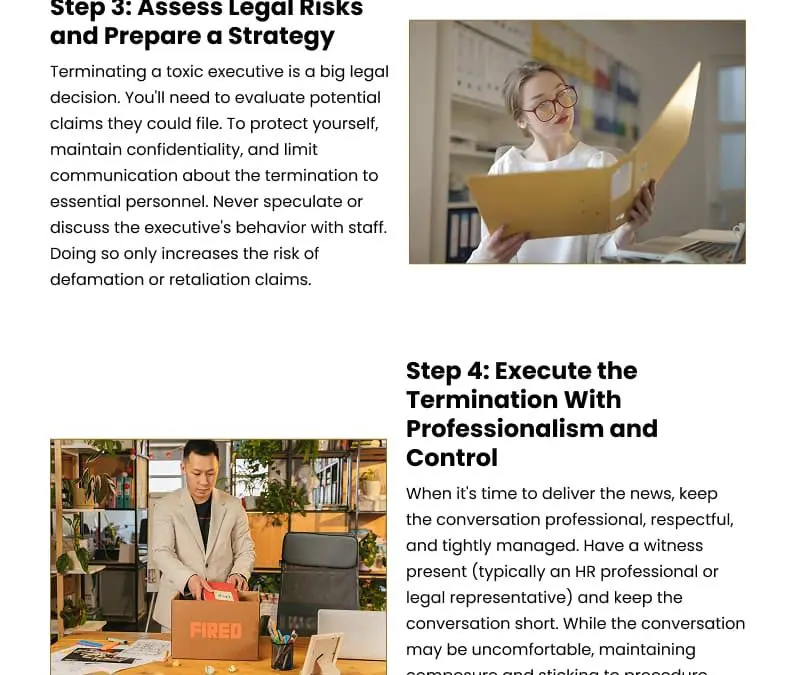 6 Steps to Safely Terminate Toxic Executives