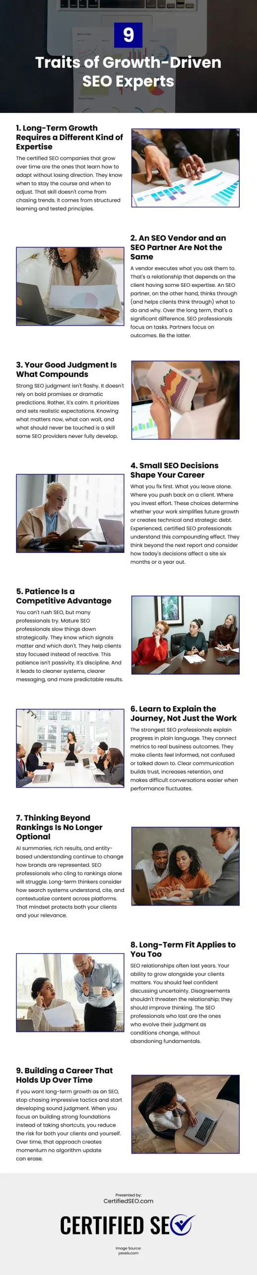 9 Traits of Growth-Driven SEO Experts Infographic