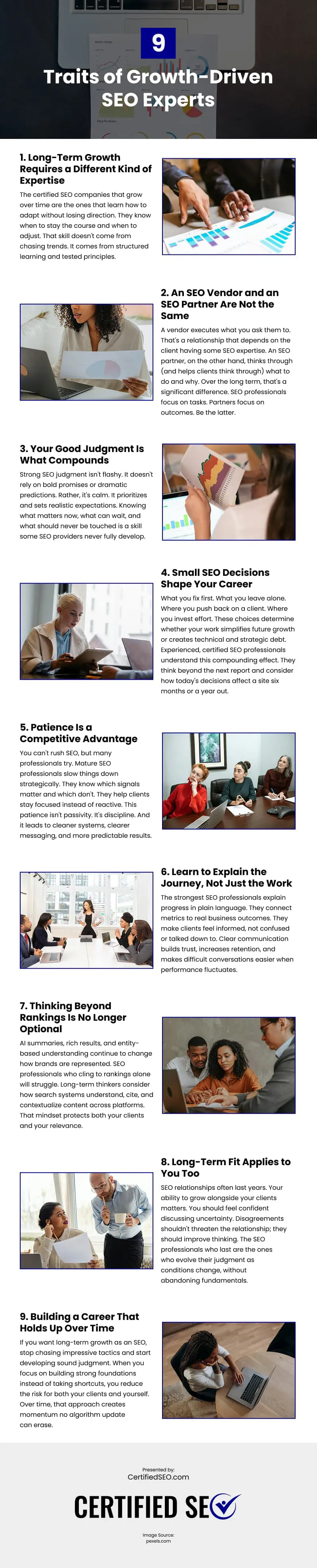 9 Traits of Growth-Driven SEO Experts Infographic