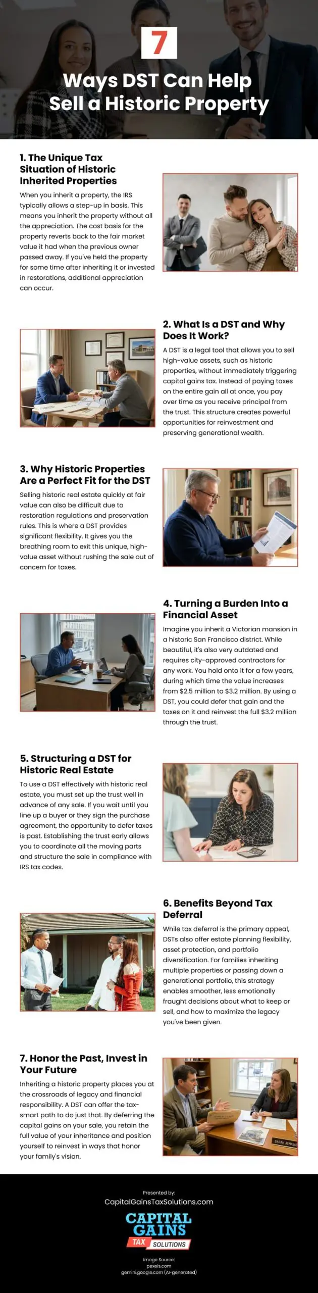 7 Ways DST Can Help Sell a Historic Property Infographic