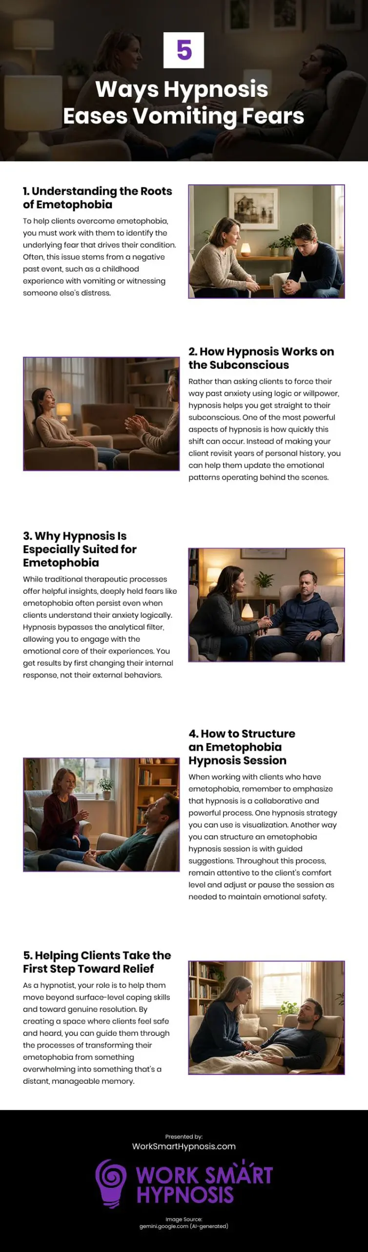5 Ways Hypnosis Eases Vomiting Fears Infographic