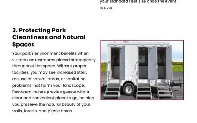 5 Ways Restroom Trailers Improve Park Visits
