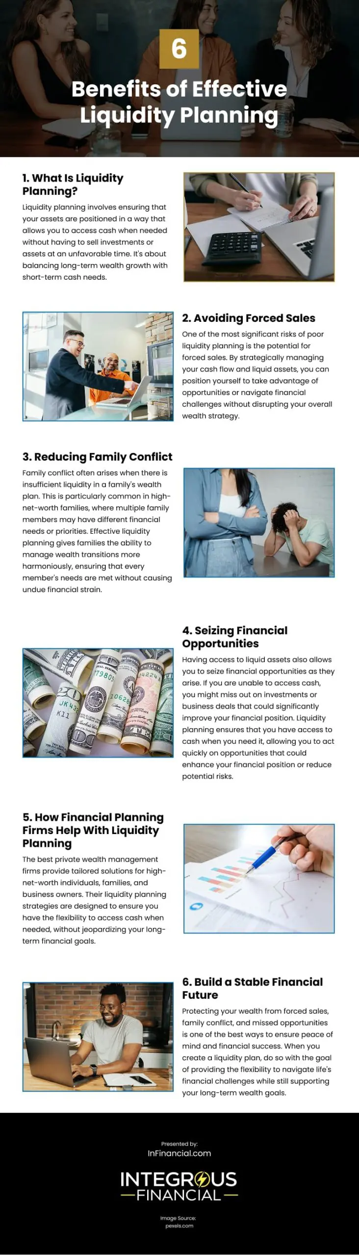 6 Benefits of Effective Liquidity Planning 6 Benefits of Effective Liquidity Planning Infographic