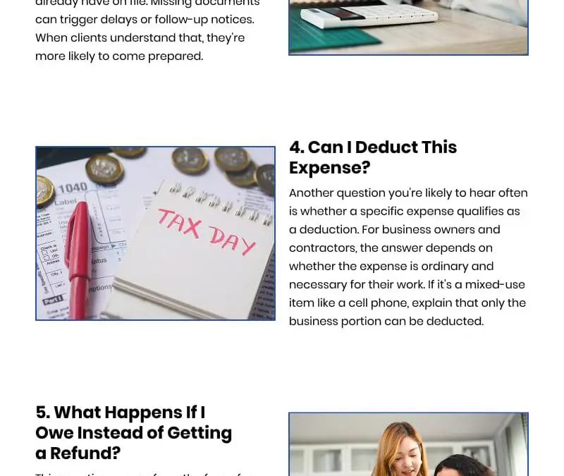 7 Client Queries That Tax Preparers Must Answer Confidently