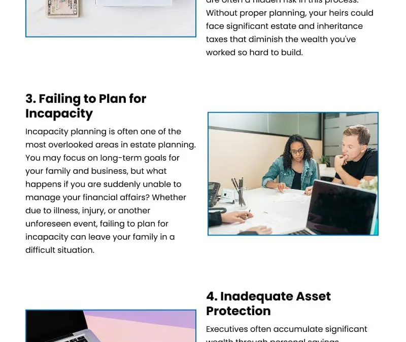 5 Estate Planning Risks Executives Miss
