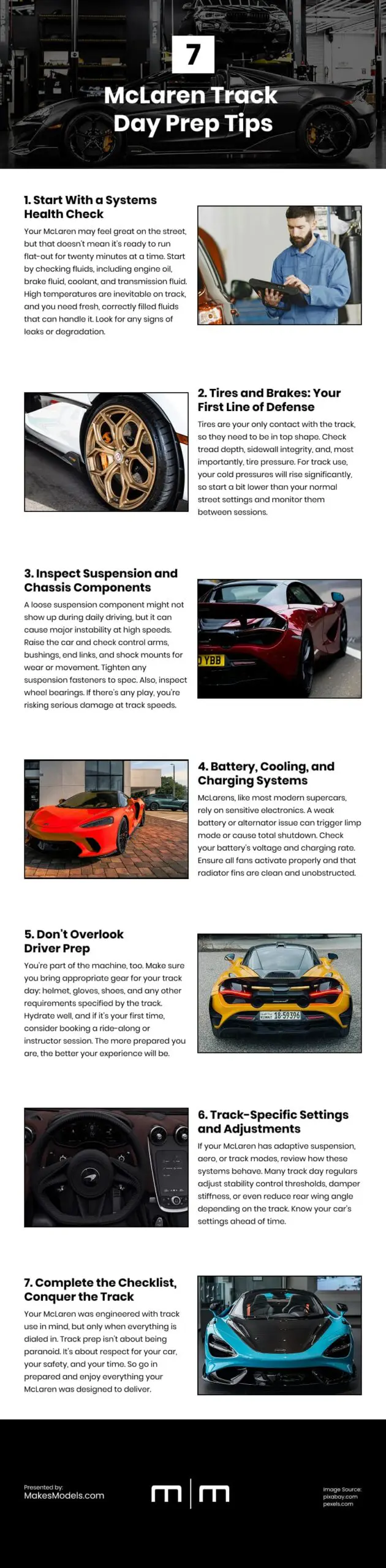 7 McLaren Track Day Prep Tips 7 McLaren Track Day Prep Tips Infographic