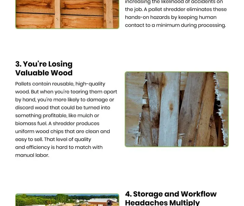 5 Pallet Shredder Benefits for Recycling Yards
