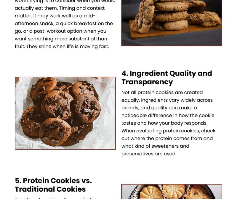 7 Protein Cookie Facts