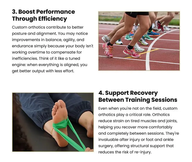 6 Reasons Athletes Choose Custom Orthotics