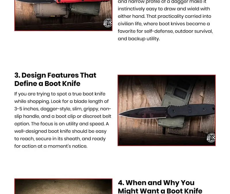 5 Reasons Dagger Knives Are Called Boot Knives