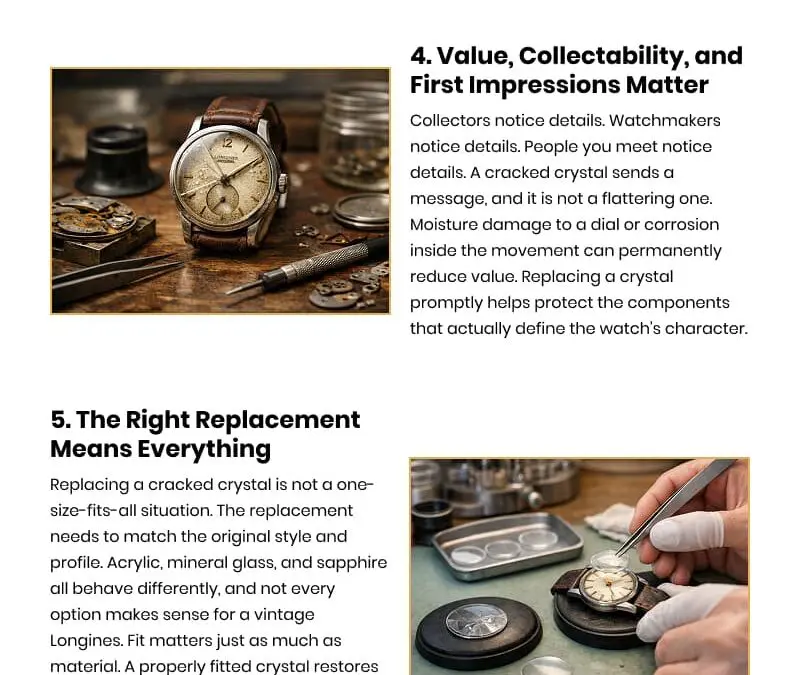 8 Reasons a Small Longines Crystal Crack Matters