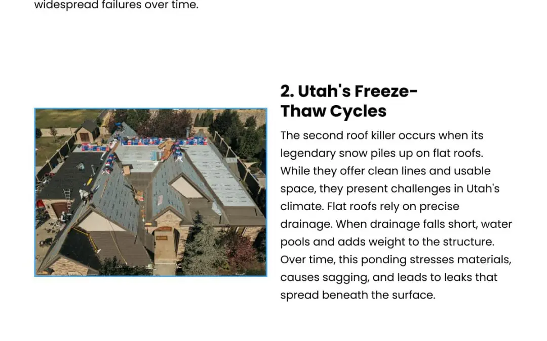 3 Roof Killers Unique to Utah Homes
