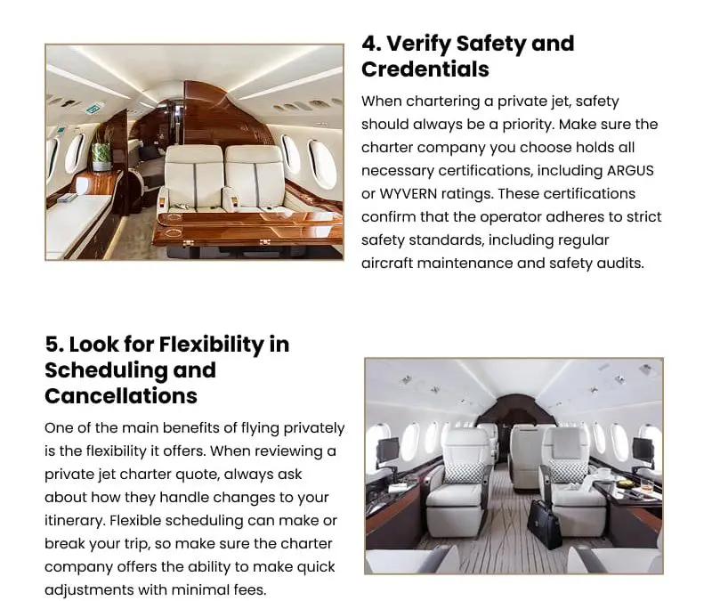 8 Steps to Evaluate a Private Jet Charter Quote