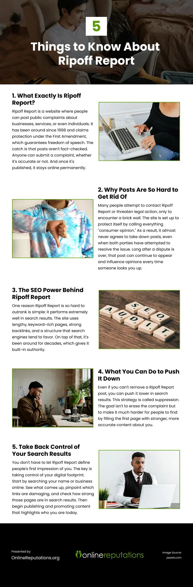 5 Things to Know About Ripoff Report Infographic 5 Things to Know About Ripoff Report Infographic