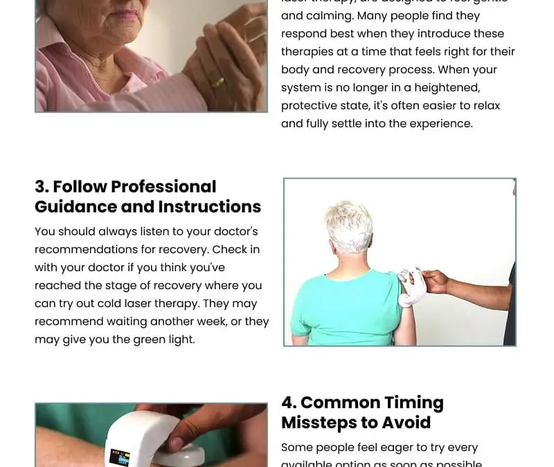 5 Tips for Post-Surgery Cold Laser Therapy