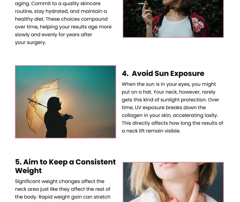 7 Tips for Preserving Your Neck Lift