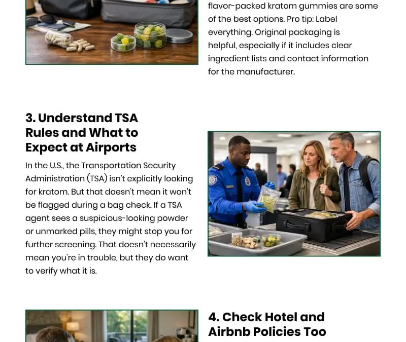 5 Tips for Traveling with Kratom Products