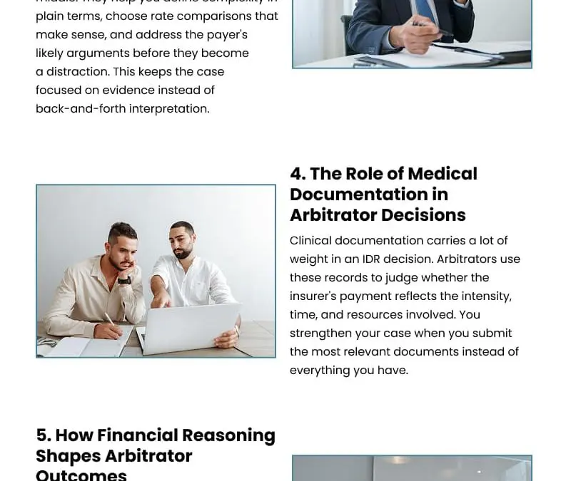 7 Ways Arbitrators Decide IDR Outcomes