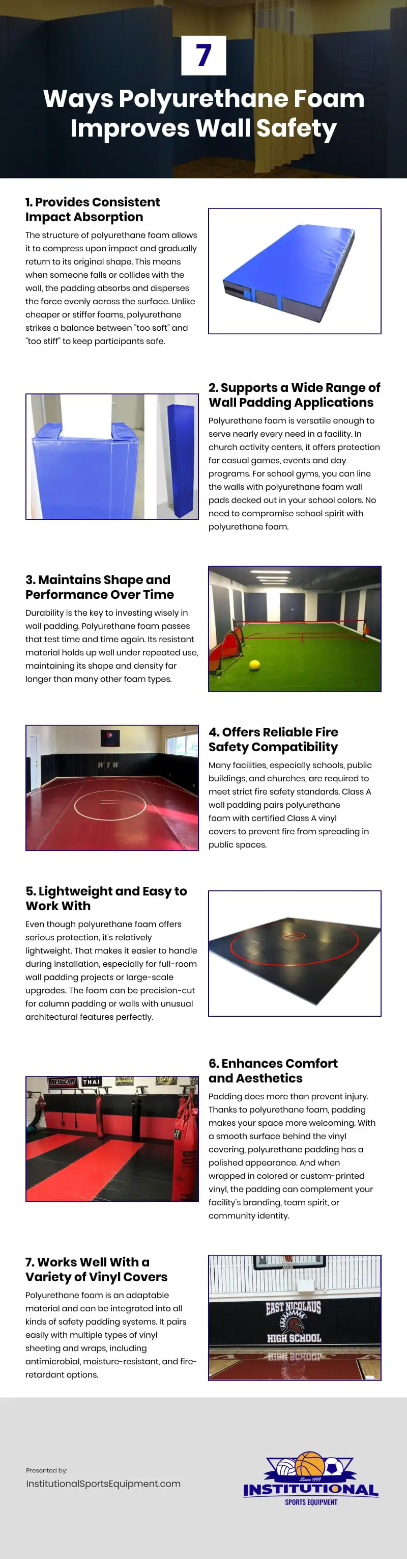 7 Ways Polyurethane Foam Improves Wall Safety Infographic