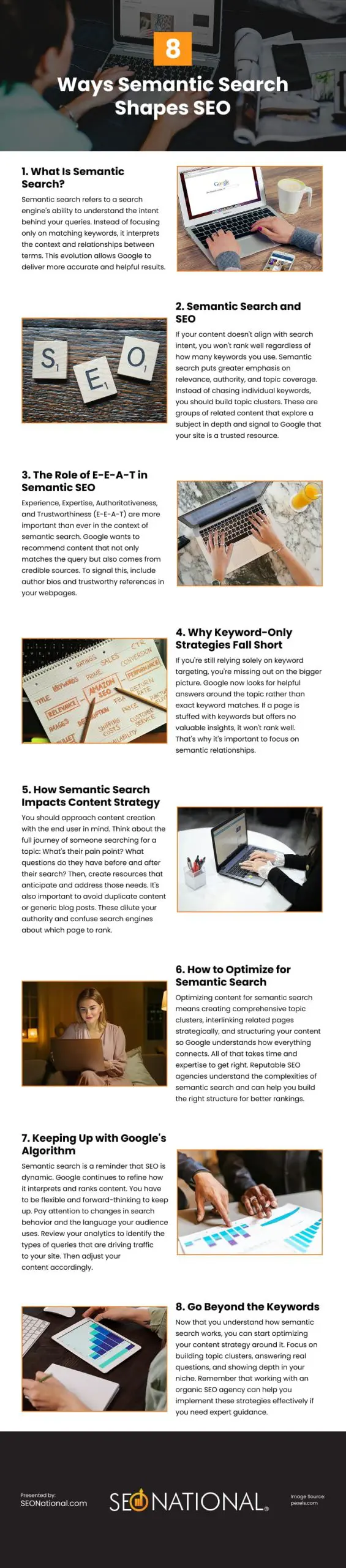 8 Ways Semantic Search Shapes SEO Infographic