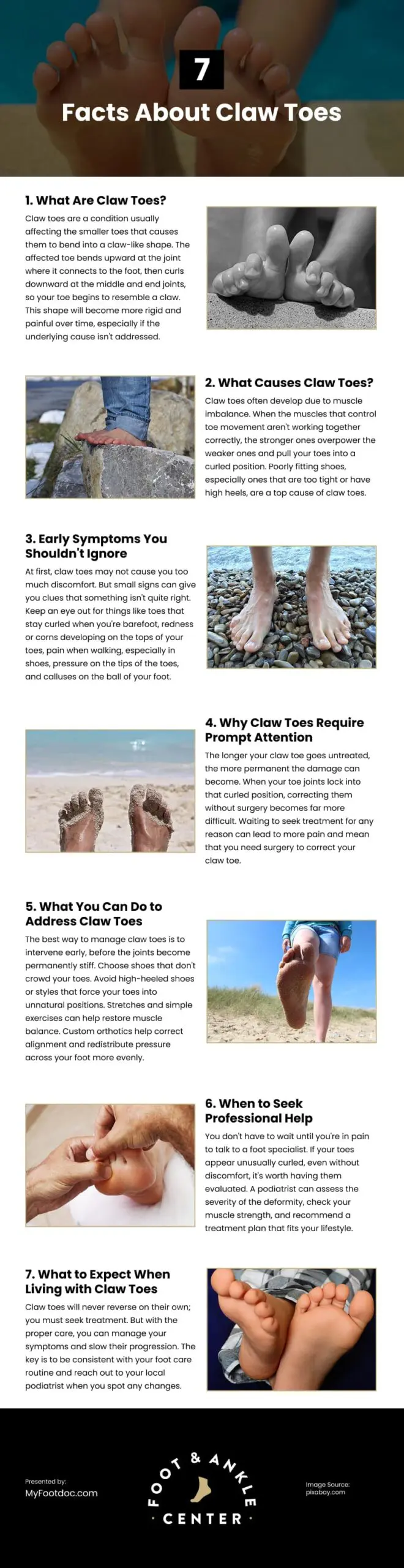 7 Facts About Claw Toes Infographic