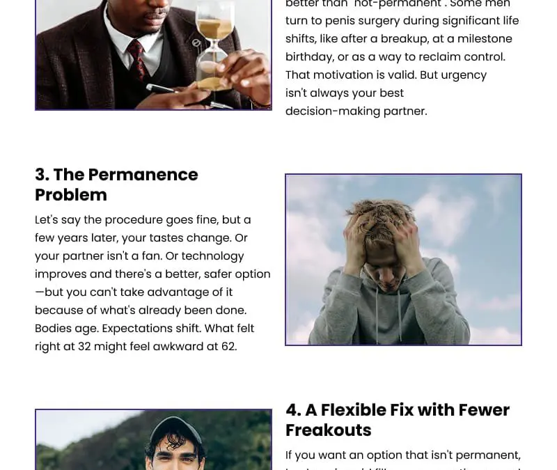 5 Reasons to Rethink Permanent Penis Enlargement