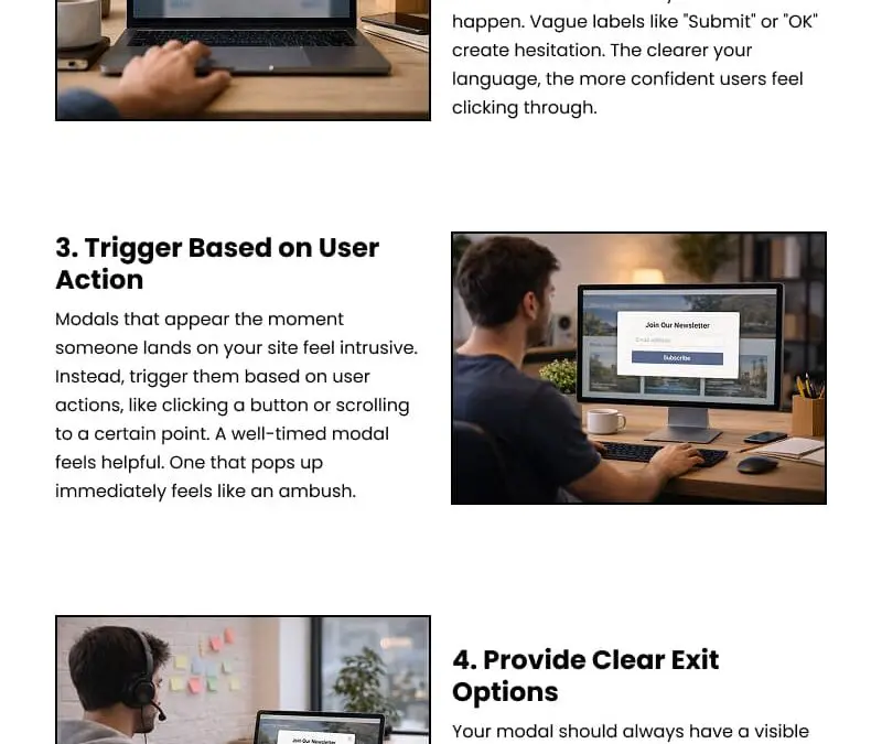 5 Modal Window Design Best Practices