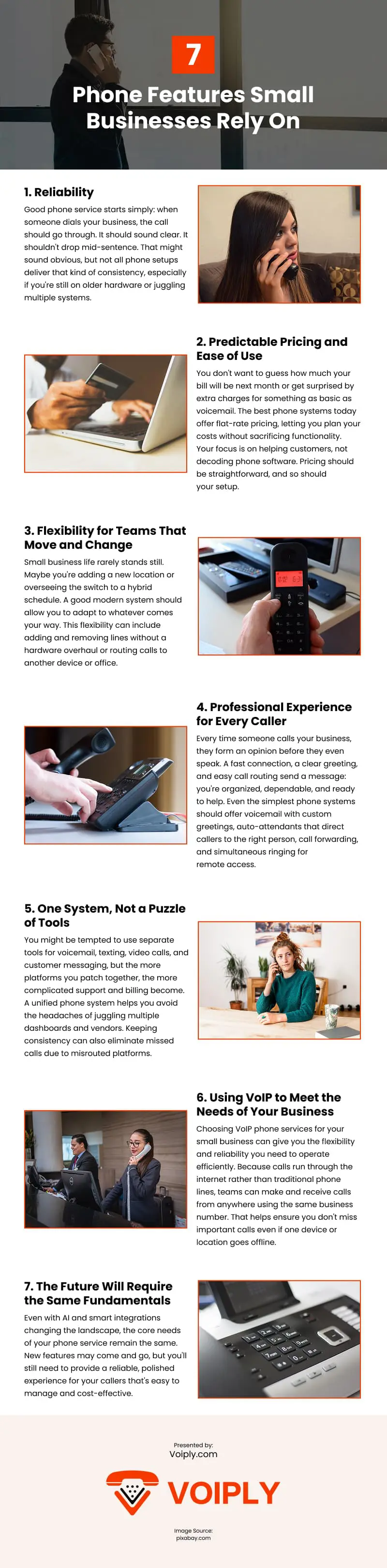 7 Phone Features Small Businesses Rely On Infographic