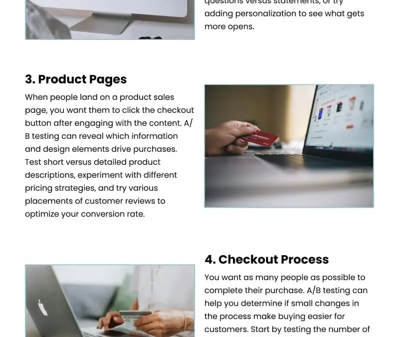 5 Places to Use A/B Testing in Your Sales Funnel